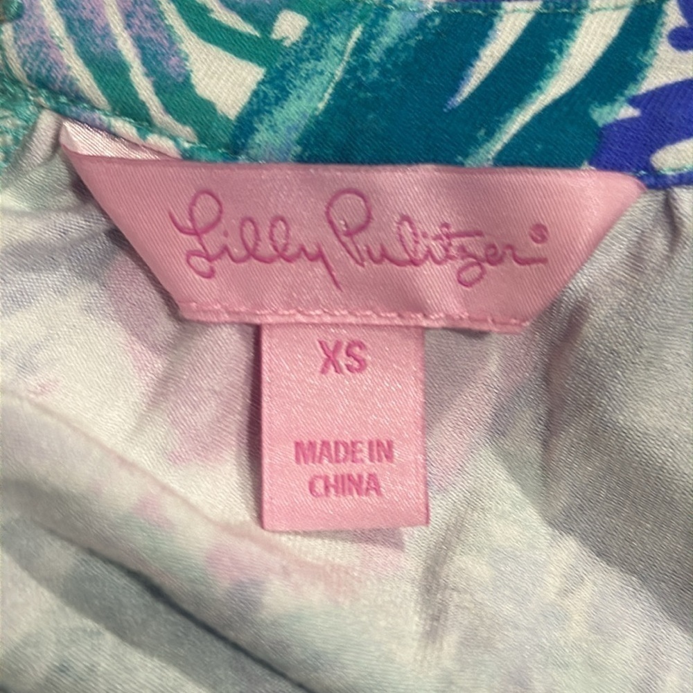 Lilly Pulitzer Women's XS Multicolor Bryce Romper Short Sleeve - EUC - Picture 4 of 5